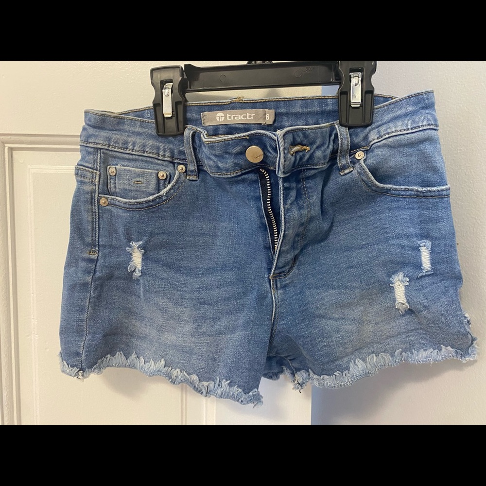 Tractr Jean Shorts Big Girls Size 6